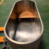 Huaxi Meilleures Baignoires de Plongée Froide, Piscines de Plongée Froide, Bains d'Eau Froide, Meilleures Baignoires de Bain de Glace Forme Ovale pour 1 ou 2 Personnes, Fabricant