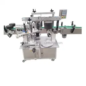 2022 Automatic OPP BOPP Label Film Applicator Wrap Around Type Adhesive Sticker Labeling Machine for Square Round Flat Bottle