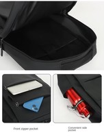Sac à dos pour ordinateur portable en cuir PU de haute qualité avec logo imprimé, idéal pour l'école, décontracté, imperméable, vente en gros pour hommes