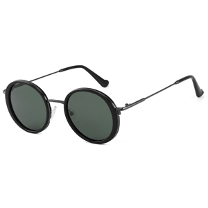 Gafas de sol unisex con montura redonda de metal, protección UV400 de borde completo, protección solar para adultos - Product Image 5