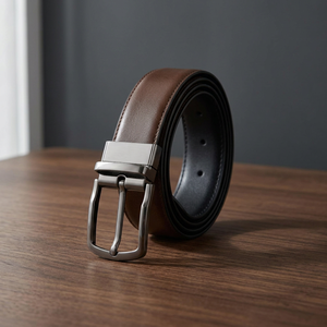 Ceinture en cuir véritable de qualité supérieure pour hommes, formelle et décontractée, durable, réglable, qualité d'exportation, fabricant indien - Product Image 1