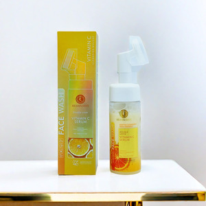 <span class=keywords><strong>Espuma</strong></span> Limpiadora Facial Humectante y Blanqueadora con Vitamina C de Alta Calidad, 150 ml, con Cepillo de Masaje - Product Image 2