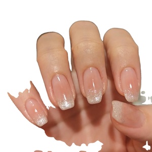 Uñas Postizas Francesas Rosadas Simples <span class=keywords><strong>de</strong></span> ABS <span class=keywords><strong>de</strong></span> Alta Calidad, Venta al Por Mayor, Uñas a Presión Personalizadas, Marca Privada - Product Image 3