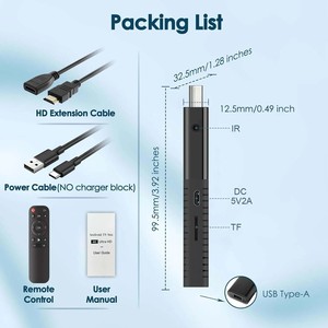 Nuovissimo <span class=keywords><strong>TV</strong></span> <span class=keywords><strong>Stick</strong></span> Android TVR3 Mortal 2025 con Amlogic S905L4K, WiFi 2.4G, Garanzia di Qualità, Ingrosso, Lettore Multimediale Multilingue 4K - Product Image 4