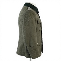 Tunique en laine gris champêtre allemande M40 de la Seconde Guerre mondiale pour homme, veste à manches longues, uniforme classique, cosplay, vêtement d'extérieur imperméable, coupe-vent et respirant
