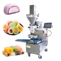 Ligne de production automatique de glaces mochi, machine multifonctionnelle pour la fabrication de mochi, contrôlée par PLC, en acier inoxydable 304, 20-120 pièces/min