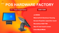 POS-система JJPOS JJ-6500A для оптовой продажи: для салонов, магазинов, розничной торговли, 10-точечный емкостный сенсорный экран, поддержка нескольких языков, гарантия 1 год