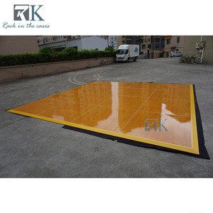 Wood Grain <b>Platform</b> Modern Floors Detachable High Glossy Dance Floor - Product Image 2