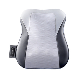 Masseur corporel portable pour la maison <span class=keywords><strong>et</strong></span> la voiture, coussin <span class=keywords><strong>de</strong></span> <span class=keywords><strong>massage</strong></span> 3D Shiatsu en cuir PU pour le cou, la taille, le <span class=keywords><strong>dos</strong></span> <span class=keywords><strong>et</strong></span> la colonne cervicale avec chaleur - Product Image 1