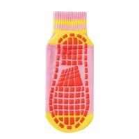 Chaussettes de sport antidérapantes personnalisées pour enfants, en coton, courtes, pour le Pilates, le trampoline, les clubs et les instituts