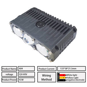 A1 A2 A3 A4 9200LM DC 12 80V Ventilateur haute vitesse à entraînement externe 3000K Double couleur Canbus Nouveau projecteur <span class=keywords><strong>de</strong></span> calandre <span class=keywords><strong>de</strong></span> voiture avant - Product Image 5