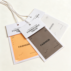 Luxury Custom Brand Embossed Logo Eco-Friendly Clothing Label Tags for Bags & Shoes Jewelry Wrapping Paper Hangtag - Product Image 6