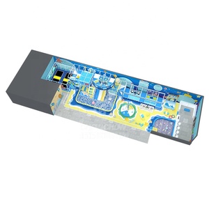 Qiaoqiao New Ocean <strong>Design</strong> Soft Playground Ninja <strong>Course</strong> Manufacturer for Commercial Kids Play Center - Product Image 2