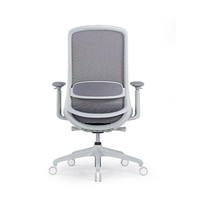 Chaise de bureau ergonomique à dossier mi-haut réglable en maille avec accoudoirs 3D, chaise de direction pivotante moderne
