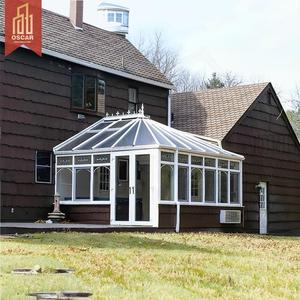Véranda solaire en aluminium <span class=keywords><strong>à</strong></span> économie d'énergie avec verre plat trempé pour cour et espace extérieur - Product Image 1