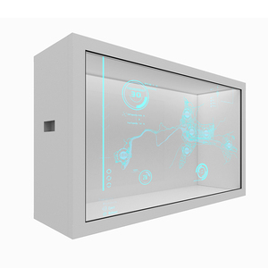 65 inch LCD trong suốt hiển thị tương tác <span class=keywords><strong>3D</strong></span> <span class=keywords><strong>Hologram</strong></span> hộp trong suốt LCD Showcase màn hình cảm ứng holoportation chiếu - Product Image 2