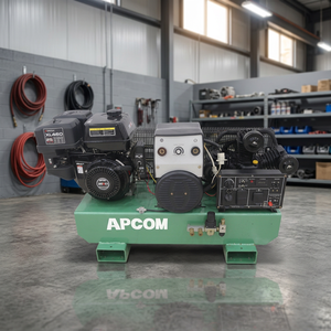 Générateur portable à essence 10 KVA, compresseur d'air, machine de soudage tout-en-un avec capacité d'air de 250 L/min, système refroidi par air - Product Image 1