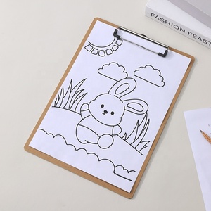 Portablocco in legno con clip a basso profilo, formato lettera, in cartone rigido, formato <span class=keywords><strong>A4</strong></span> standard, per ufficio e scuola - Product Image 5