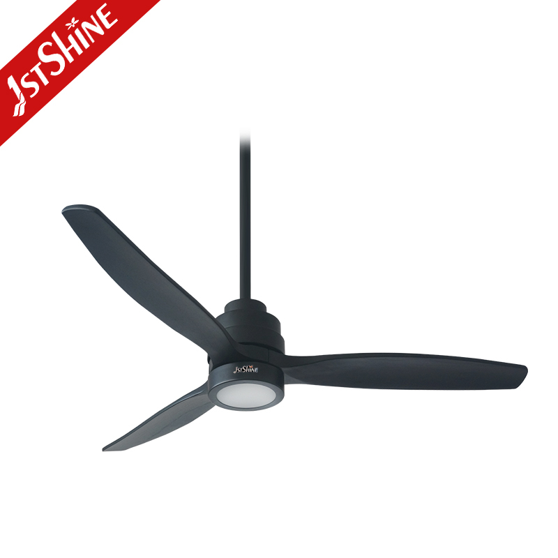 1stshine newest product two options black ceiling fan with multicolor led light