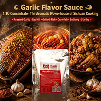 Sauce aromatisée à l'ail pour poisson grillé et fruits de mer |   Sauce de cuisson riche en ail, usage 1:10, vente en gros, OEM