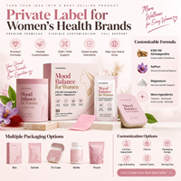 Bandes Orales Équilibrantes pour Femmes : Ashwagandha, Safran, Magnésium – Soutien Apaisant – Marque Privée OEM