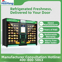 Vendlife Smart Fresh Food Vendingautomaat met Liftsysteem, Groot Touchscreen, voor Salades, Fruit, Groenten en Andere Producten
