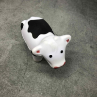 Jouets sensoriels anti-stress en forme de vache avec logo personnalisé, en mousse PU, pour soulager l'anxiété, cadeaux de fête unisexes