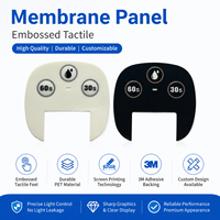 Autocollant de panneau de commande tactile à boutons, membrane de commande, autocollant de panneau de commande avant, superposition graphique de boutons poussoirs