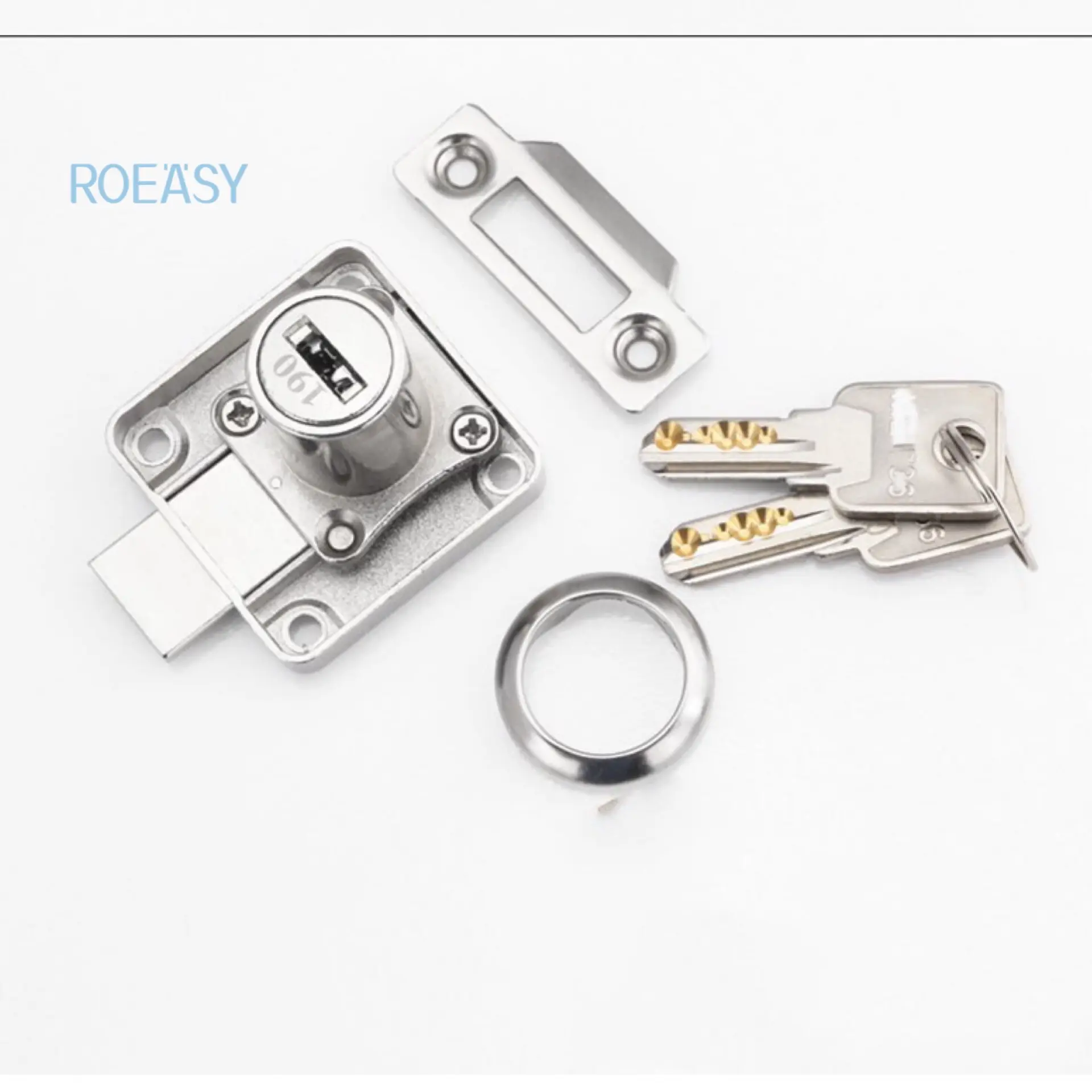 ROEASY DRAWER LOCK 138N-22 furniture lock with 3mm latch with 32mm/22mm cylinder high quality cabinet lock