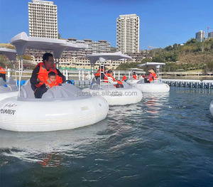 FRP HDPE bội thu Thuyền <span class=keywords><strong>2</strong></span> người sân chơi ngoài trời sở thú sông và xem hệ thống chiến đấu Pin điện làm việc 8 giờ thuê bán buôn - Product Image 5