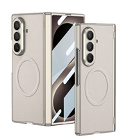 Étui magnétique pour Samsung Z Fold8 Ultra - Housse en cuir magnétique intégrale avec anneau magnétique pour usage professionnel
