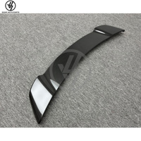 Aileron arrière double couche en fibre de carbone sèche style Tehart pour Porsche Carrera 992 Turbo S 2020-2023