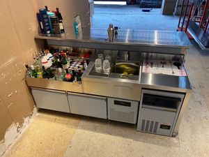 Station de bar professionnelle en acier inoxydable, neuve, personnalisable, fabriquée sur mesure, comptoir de bar, <span class=keywords><strong>prix</strong></span> complet - Product Image 4