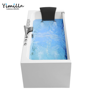 Bañera de hidromasaje de pie de lujo con luz, SPA de hidromasaje con cromoterapia - Product Image 5