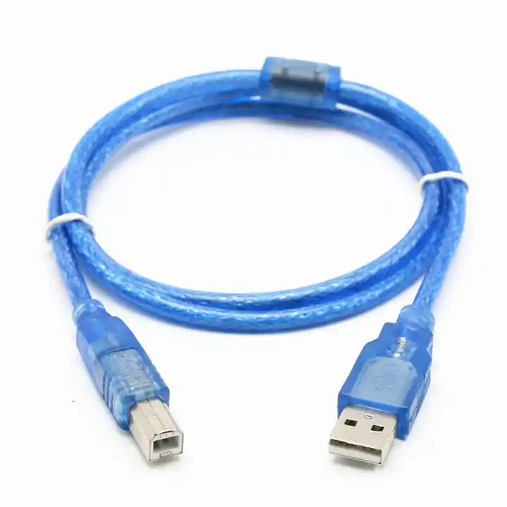 5m USB OTG Cable - Transparent, Type Mini-A to Type B