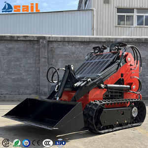 Pengiriman cepat efisiensi tinggi Dingo berdiri Mini Skid Steer roda diesel Loader Backhoe Front End Loader dengan Track - Product Image 1
