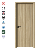 Porte coupe-feu EN 16034 20 à 60 minutes, en bois massif, pour bâtiment commercial, porte intérieure insonorisée, porte affleurante
