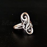 MAAJEWELS Anneaux longs et ornés de style James Avery, en argent sterling 925, délicats, faits à la main, vintage, empilables, cadeau de Chine