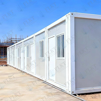 FLKT Quick Install 2.0mm Z-Shaped Folding Room 20ft Prefabricated Modular Flat Pack Container House for Mobile Office Tiny Home