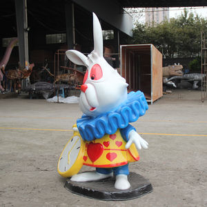 Escultura de fibra de vidrio, estatua de <span class=keywords><strong>conejo</strong></span> de fibra de vidrio vívida realista de tamaño natural más bonita, modelo Animal Animatronic - Product Image 5