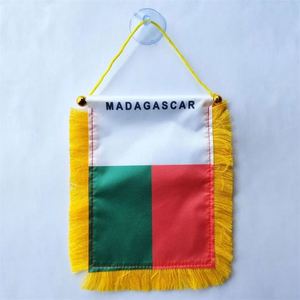 ธงชาติเปอร์โตริโกแบบกำหนดเองขนาดเล็กสำหรับแขวนกระจกมองหลังในรถยนต์พร้อมพู่ห้อย - Product Image 2