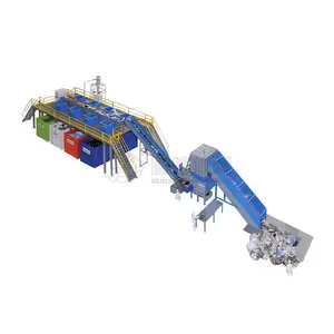 Guoxin waste recycling rotary trommel sieve for compost municipal solid waste sorting machine