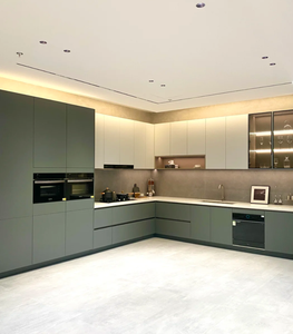 Кухонная мебель Doria 3D: модульные, экологичные, современные шкафы <span class=keywords><strong>L</strong></span>-образной формы с отделкой из шпона, минималистичный дизайн. - Product Image 1