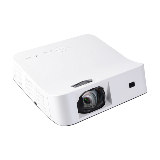 Yinzam LCU5 Ultra Short Throw 3LCD Laser Projector Max 4K Large Screen Beamers for Education Large Business Meeting Proyector