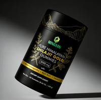 Gomitas Veganas Naturales de Shilajit del Himalaya, Marca Privada OEM, al por Mayor, para Adultos, Fórmula Rica en Ácido Fúlvico y Minerales, Energéticas