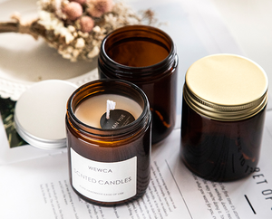 Unique Design <b>Decorative</b> Glass Candle Jar Wholesale Clear Glass Candle Jars - Product Image 3