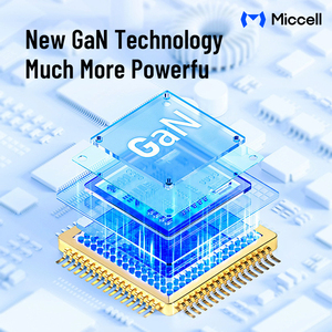 Caricabatterie USB Miccell 65W con 3 Porte per Ricarica Rapida e Caricatore GaN Portatile, Adattatore di Alimentazione per Laptop, Telefono e <span class=keywords><strong>Tablet</strong></span> - Product Image 5