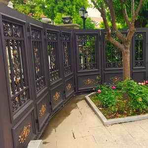 Thiết kế Châu Âu hiện đại cửa nhôm tự động rèn nhôm đường lái xe và nhà cửa với các tính năng an ninh cho khách sạn - Product Image 4