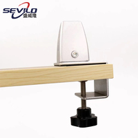 SEVILO SWL.1241-A1 Cloisons de séparation de bureau en alliage d'aluminium, support à pince résistant à la corrosion, peinture multicolore
