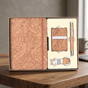 Ensemble cadeau d'affaires de qualité supérieure, personnalisé et embossé, comprenant un agenda en métal, un stylo personnalisé, une bouteille d'eau, cadeau d'entreprise pour le Nouvel An - Product Image 4